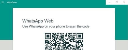 whosdown qr code scan