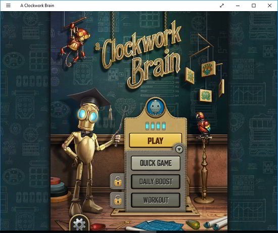 A Clockwork brain gameplay options
