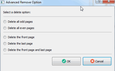 PDf Page Remover- Advance Remove Option