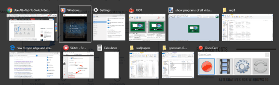 Alt+Tab showing applications of all virtual tabs in Windows 10