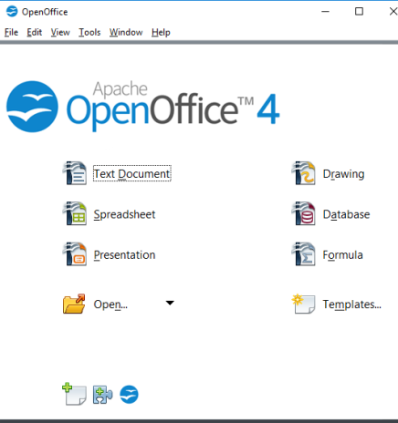 Apache OpenOffice- interface