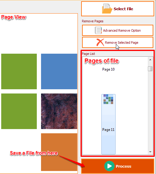 How to remove pages from PDF file
