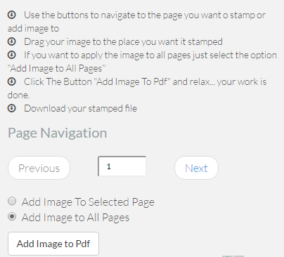 PDF Tools Online-Stamp PDF Options