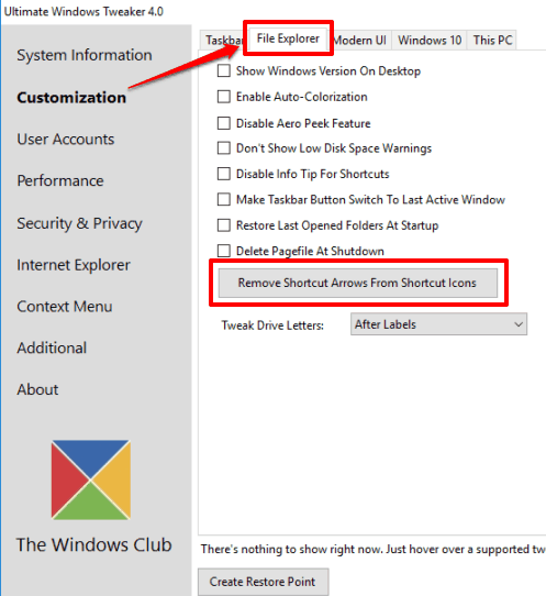 Ultimate Windows Tweaker for Windows 10