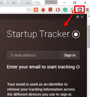 click extension icon and sign in