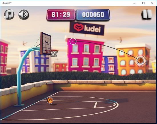 iBasket cartoon gameplay