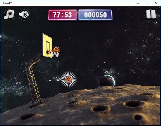 iBasket moon gameplay