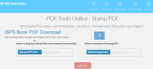 PDF Tools Online- Watermark PDF Files Online