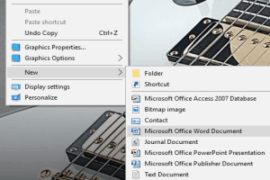 remove items from New Context Menu in Windows 10