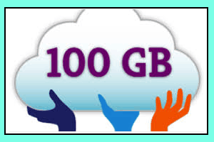 services that offers 100 GB free backup