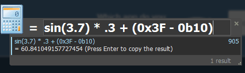 solve a Math expression