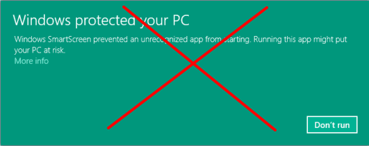 turn off Windows SmartScreen in Windows 10