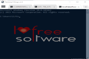 Terminal Wings- alternative to Windows 10 Command Prompt