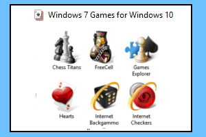 Windows 7 Games for Windows 10 package