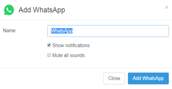 add whatsapp