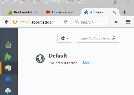 automatically hide bookmarks toolbar of Firefox