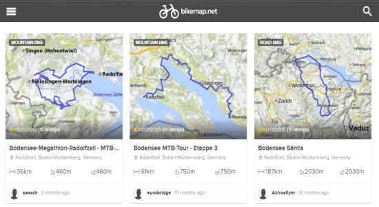 bike routes and maps