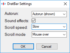 dratbar settings
