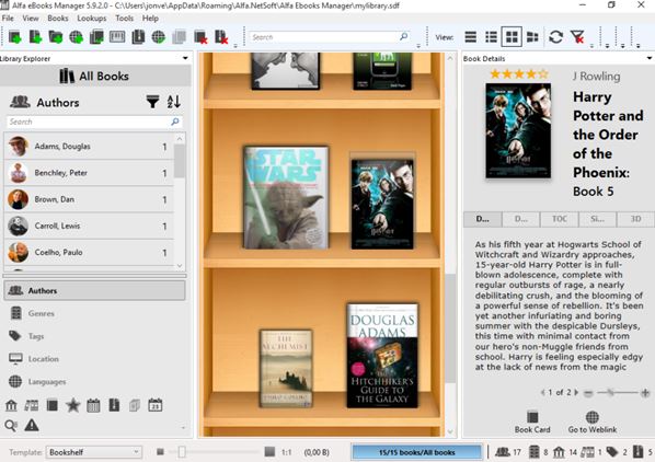 ebook organizer software windows 10 2