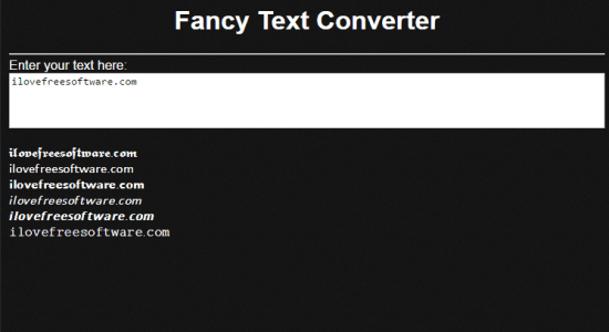 fancy text converter