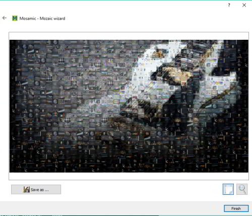 generate mosaic using Flickr photos