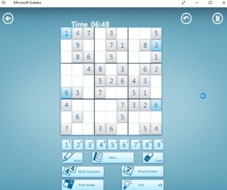 microsoft sudoku puzzle