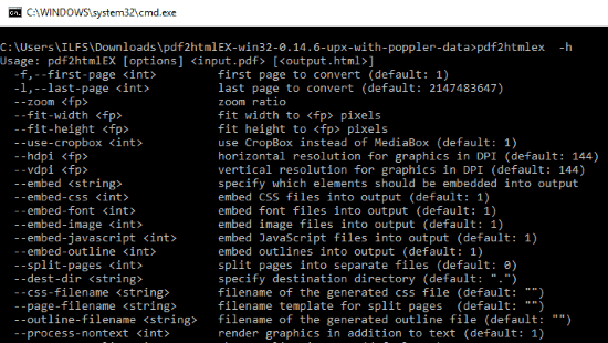 pdf2htmlex-help