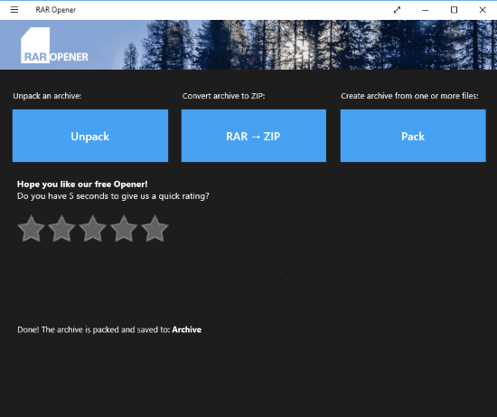 rar opener main