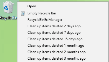recycle bin context