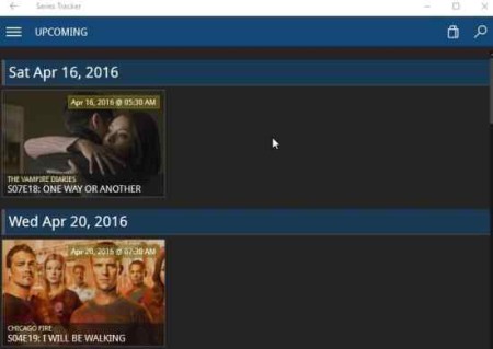 series tracker upcoming episodes