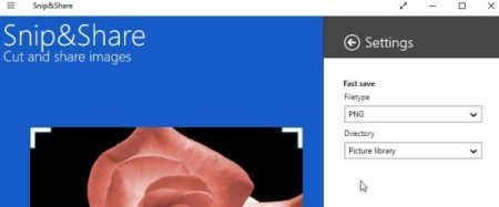 snip and share save features