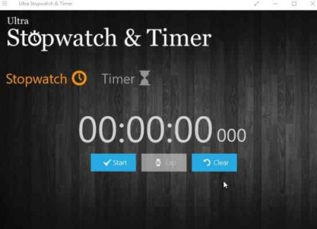 ultra stopwatch and timer home