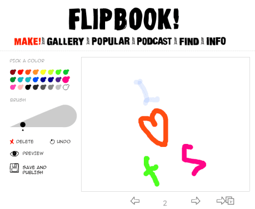 Flipbook! website