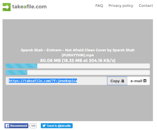 P2P file sharing with no size limit