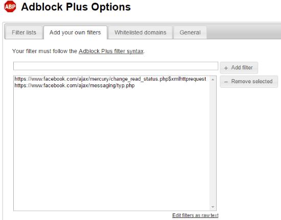 adblock plus filter