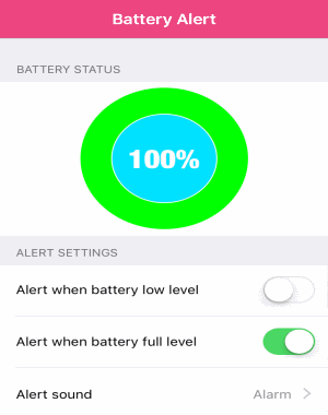 battery alert