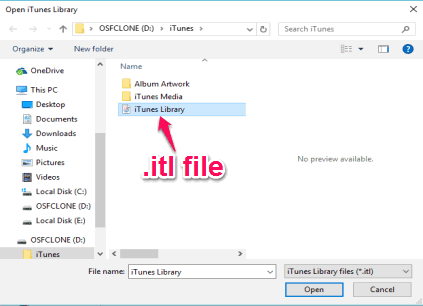 choose folder in usb