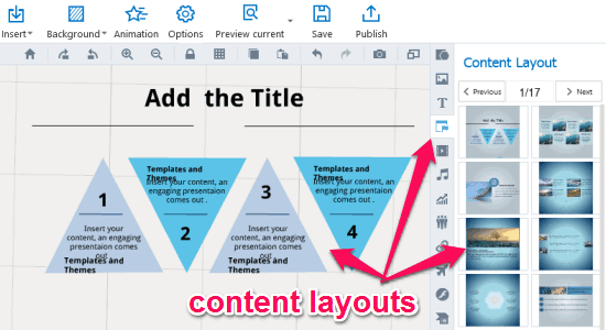 content layouts
