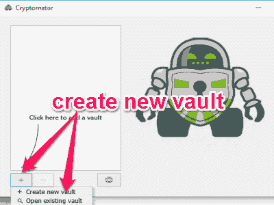 create a new vault
