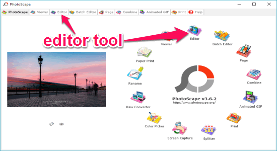 editor tool