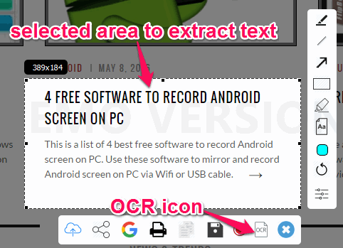 ocr feature