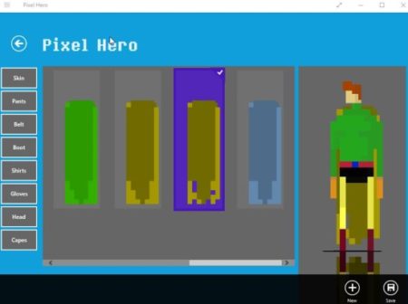 pixel hero save