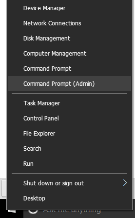 run command prompt with admin rights