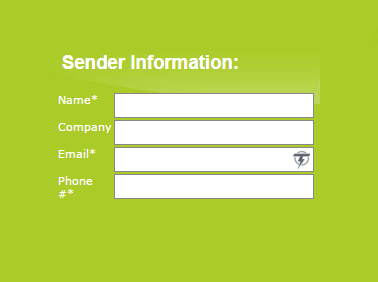 sender information