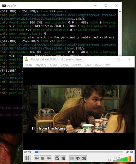 stream torrent video in vlc