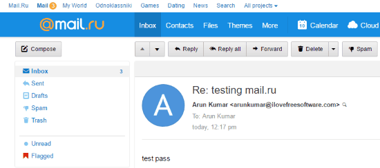 test msg mail_ru