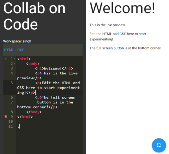 Collab on Code- free online code editor with real time collaboration