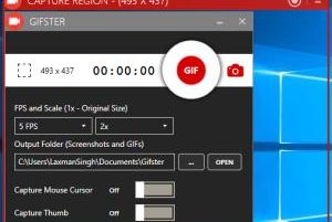 Gifster- free gif screen recorder software