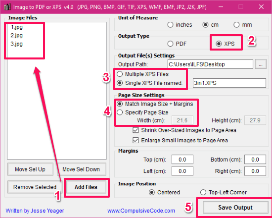 Image To PDF or XPS