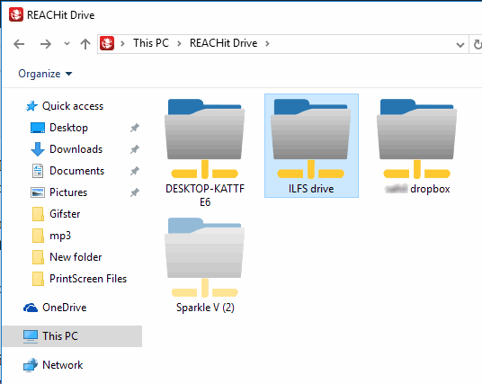 REACHit as virtual drive